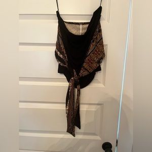 Free People size M tube top with front tie.